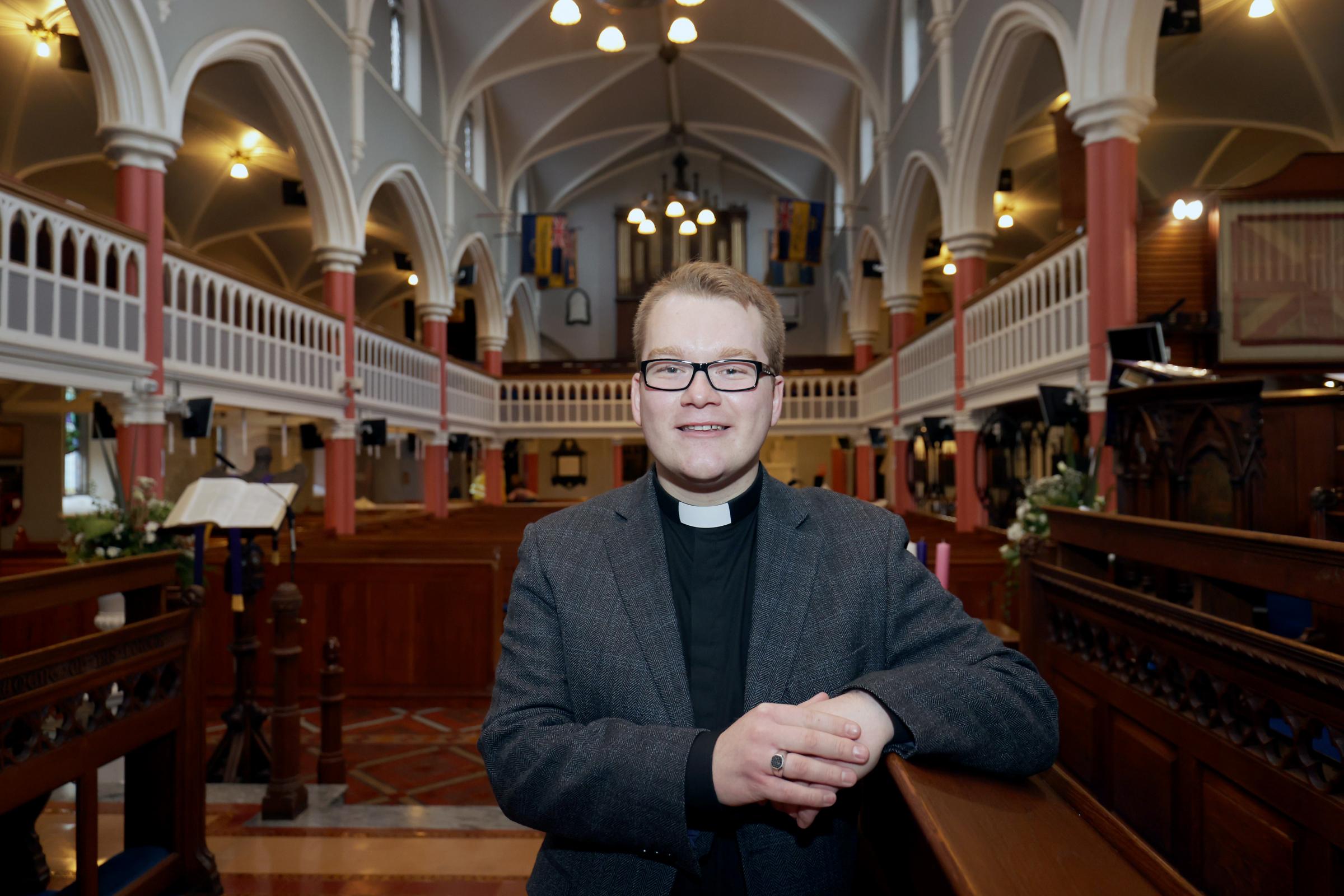 Rev. Chris West the new Curate at St Macartins Cathedral Enniskillen..