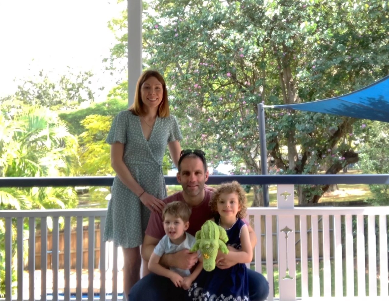 Leesa McCormick (née Evans) pictured with her family.