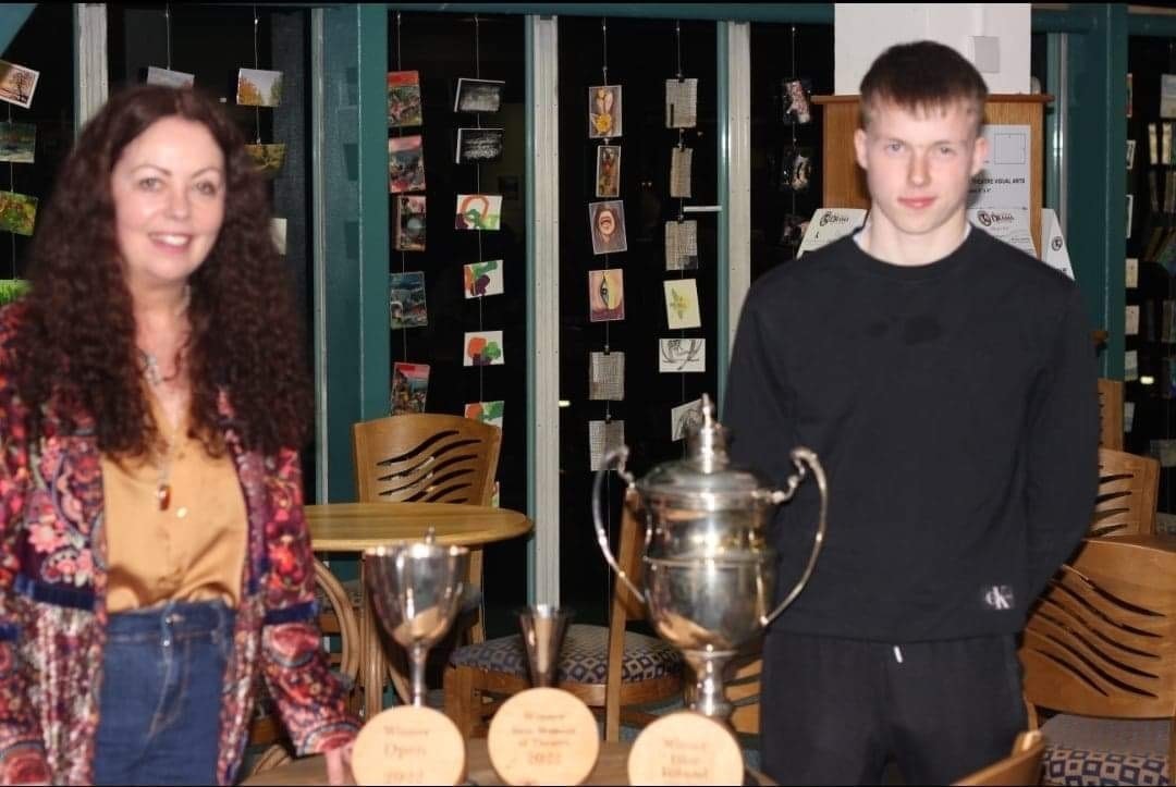 Representatives from Butt Drama Circle, the overall winners at this years Enniskillen Drama Festival.