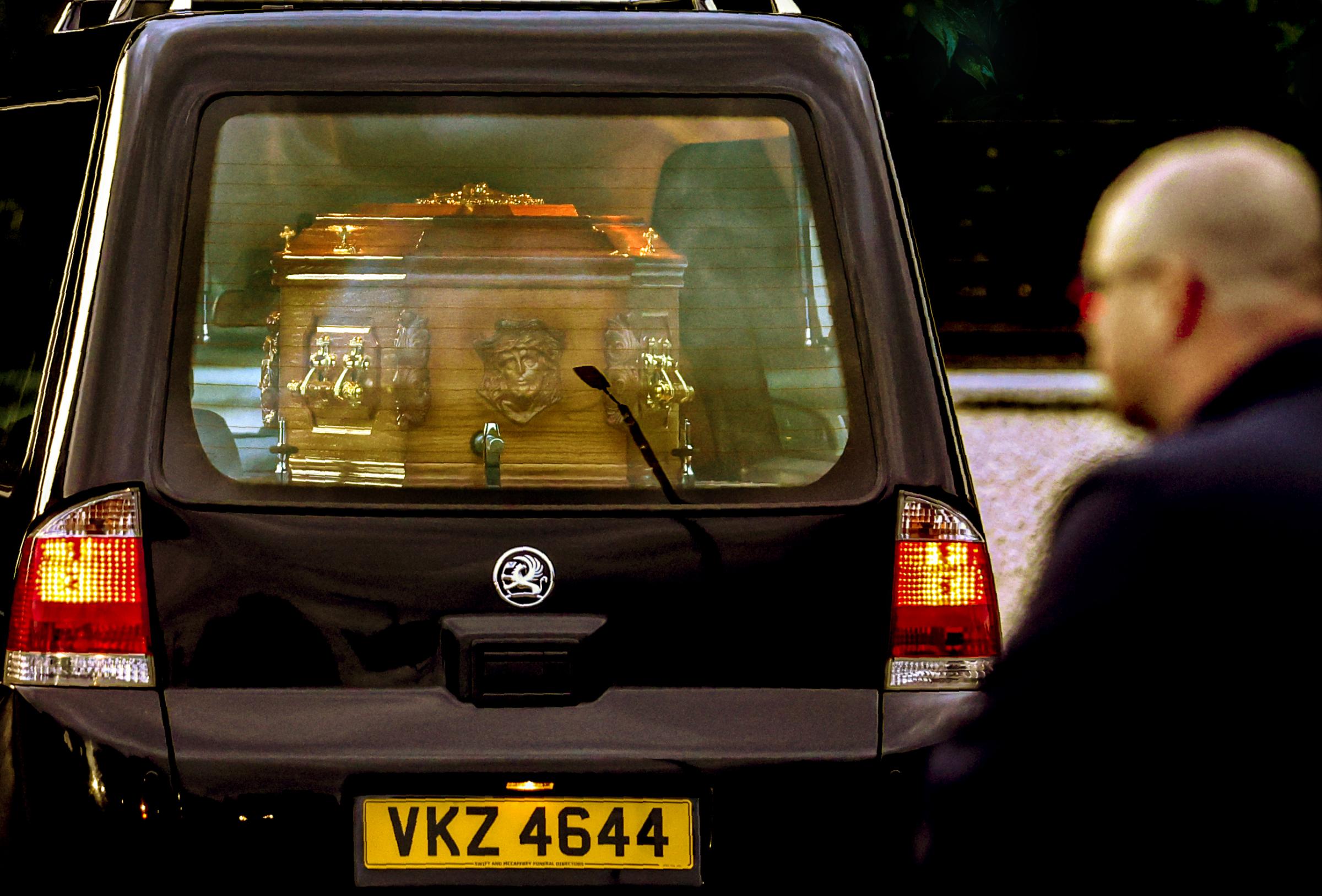 People paid their respects as the remains of Dáire Maguire were brought home to Co. Fermanagh. Photo: John McVitty.